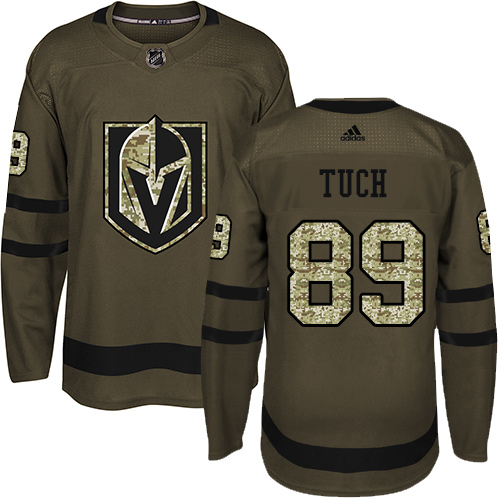 Adidas Golden Knights #89 Alex Tuch Green Salute to Service Stitched NHL Jersey